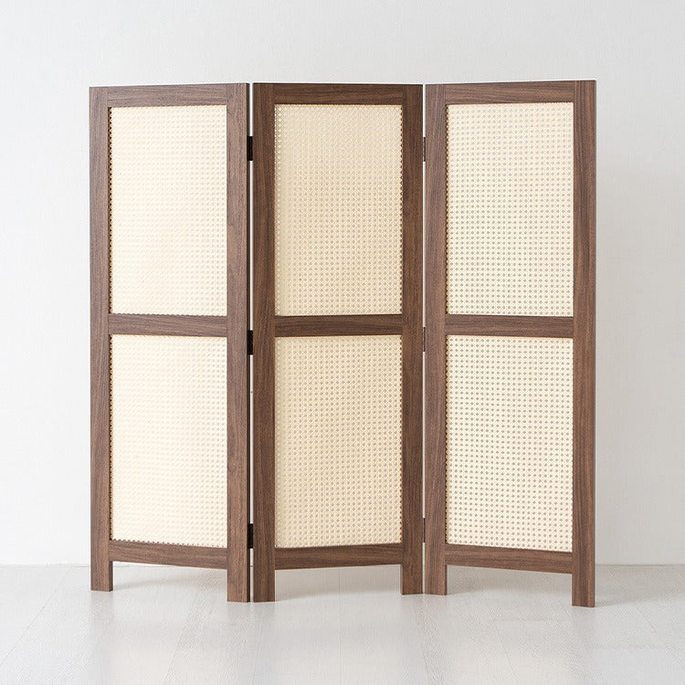 BENTAN ラタンデザインパーテーション|3連