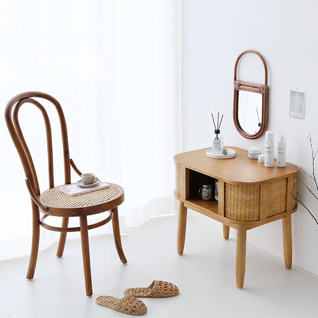 CESBON 収納付きラタンサイドテーブル|6043