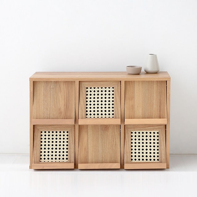 BENTAN ラタン収納|6扉横型