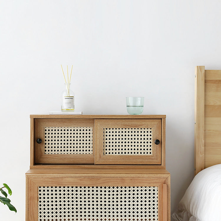 BENTAN ラタンミニ卓上収納|2ドア