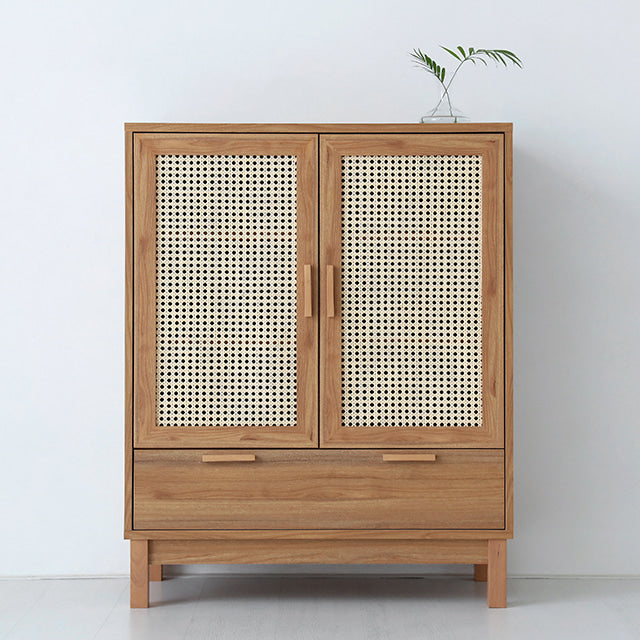 BENTAN ラタンドア引出し付き収納チェスト|90113