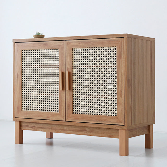 BENTAN 2ドア ラタンドア収納キャビネット|9073