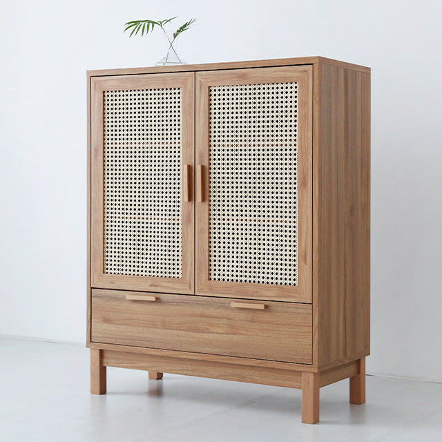 BENTAN ラタンドア引出し付き収納チェスト|90113