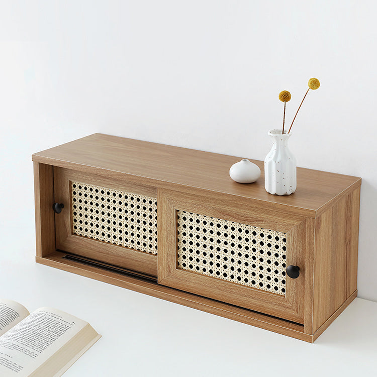 BENTAN ラタンミニ卓上収納|2ドア