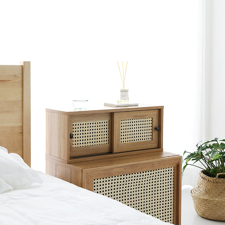 BENTAN ラタンミニ卓上収納|2ドア