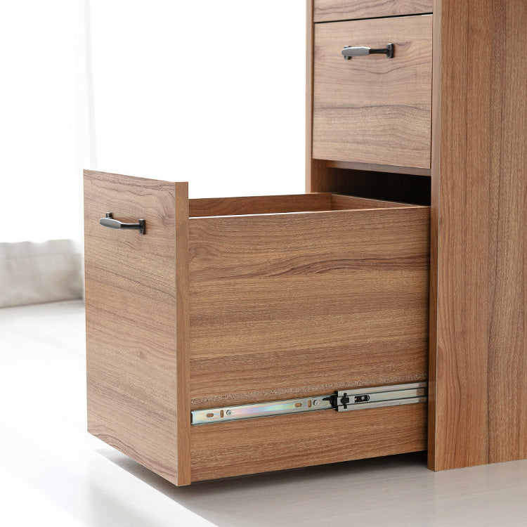 LETANTO ガラストップ 引き出し付きデスク