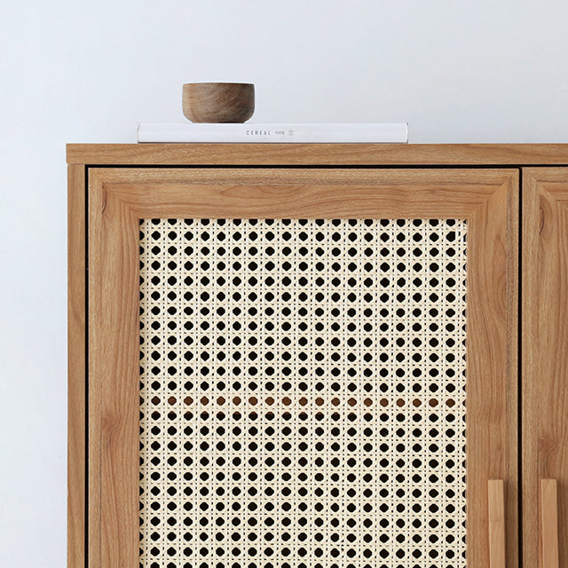 BENTAN ラタンドア引出し付き収納チェスト|90113