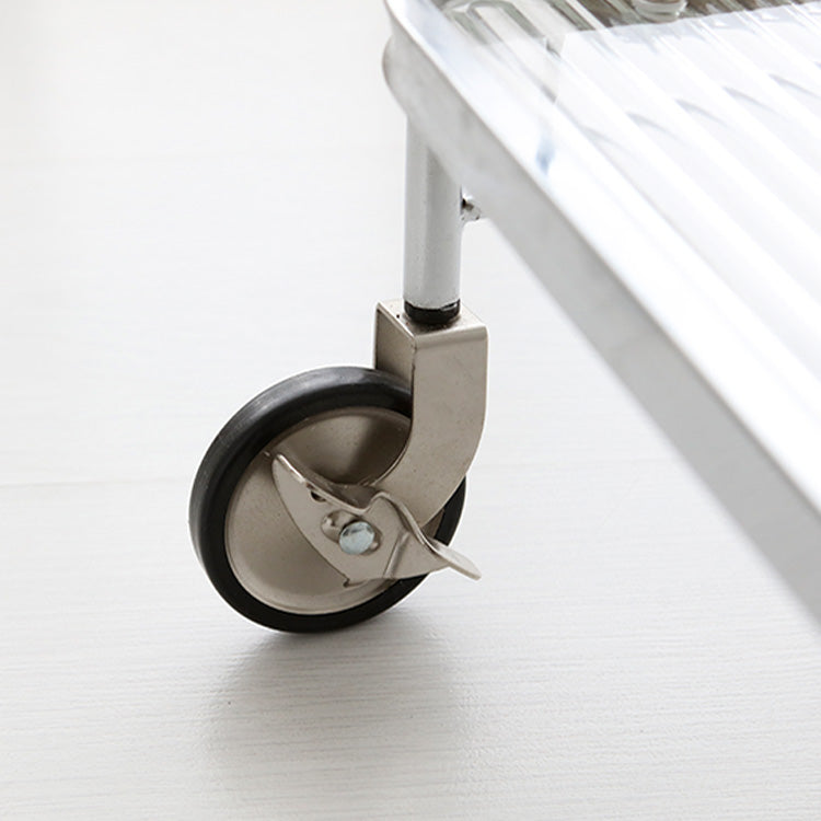 SIMPLIE 折りたたみ式クリアワゴン|ストッパー付き