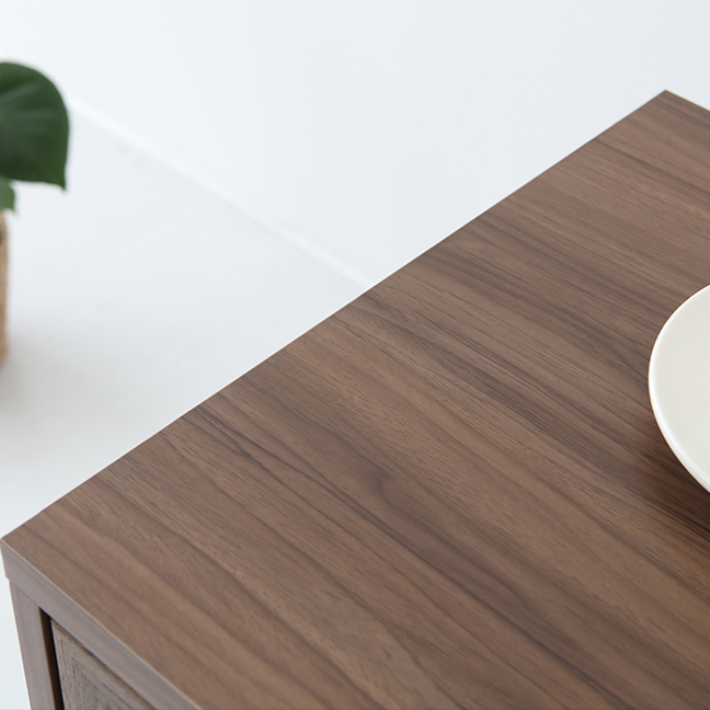 BENTAN 2ドア ラタンドア収納キャビネット|9073