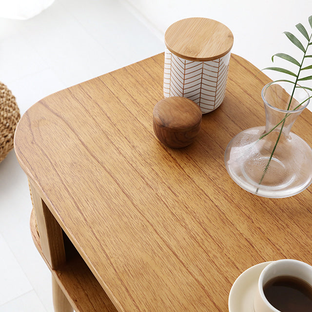 CESBON 収納付きラタンサイドテーブル|6043