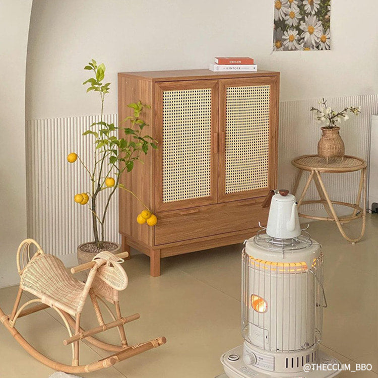 BENTAN ラタンドア引出し付き収納チェスト|90113