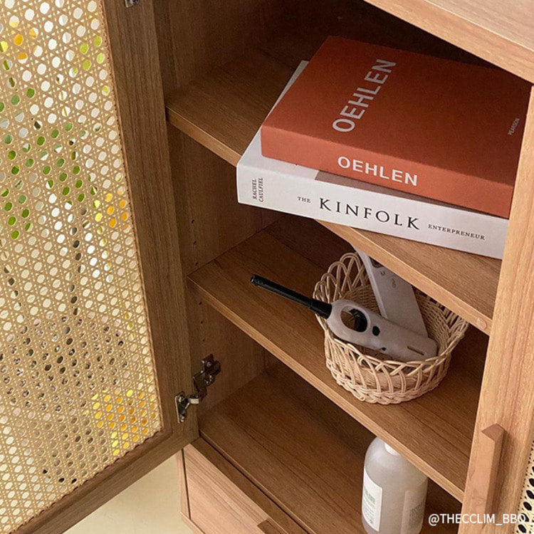 BENTAN ラタンドア引出し付き収納チェスト|90113