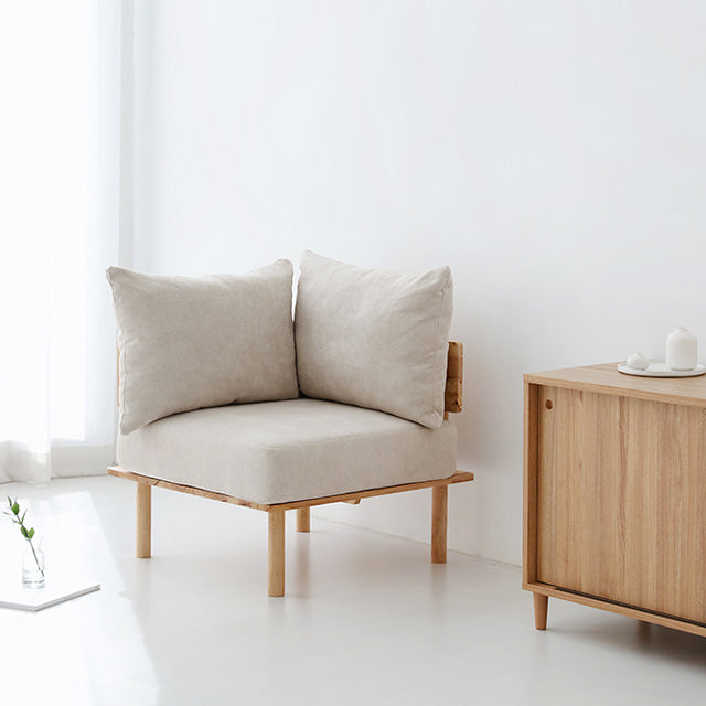 BENKU ファブリックコーナーソファ