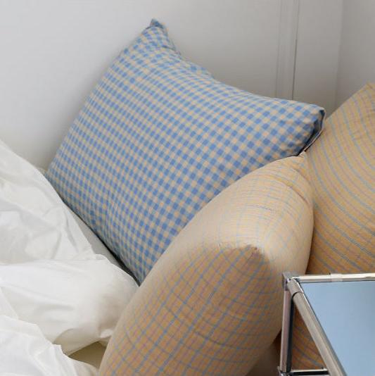 チェック柄枕カバー 4色|50x70