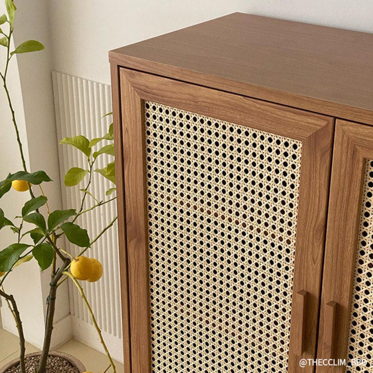 BENTAN ラタンドア引出し付き収納チェスト|90113