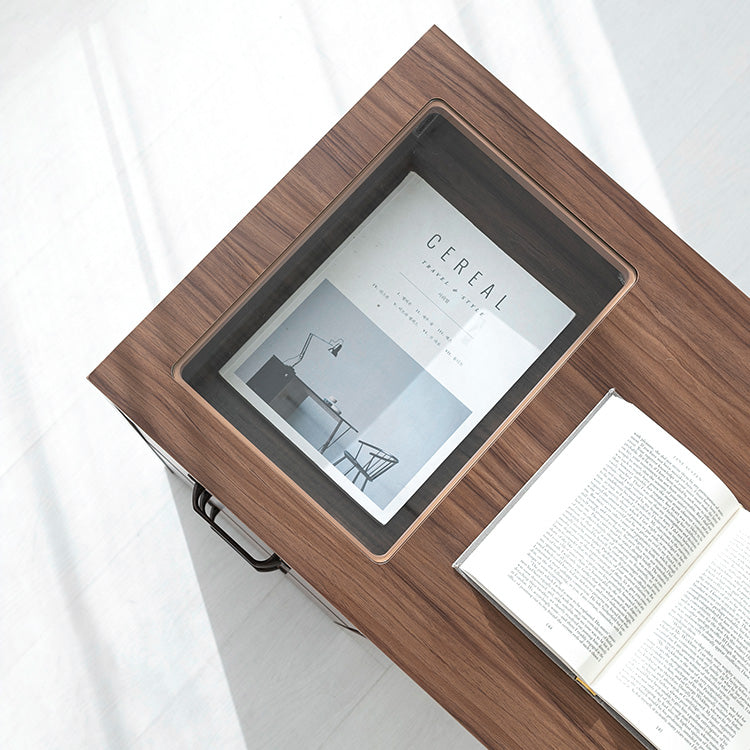 LETANTO ガラストップ 引き出し付きデスク