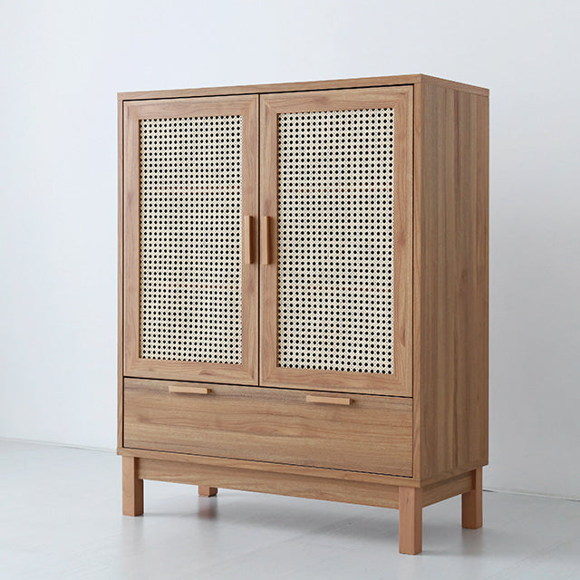 BENTAN ラタンドア引出し付き収納チェスト|90113