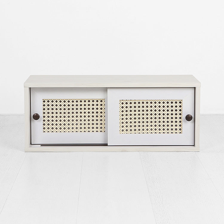 BENTAN ラタンミニ卓上収納|2ドア