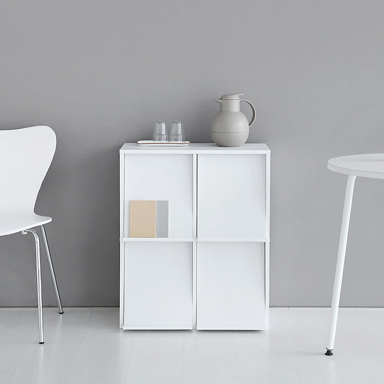 EZBO 雑誌収納付きウッドチェスト 4ドア|6072