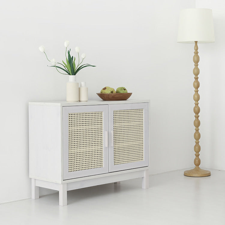 BENTAN 2ドア ラタンドア収納キャビネット|9073