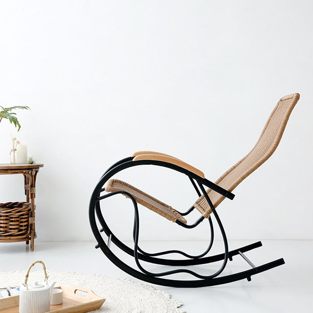 ALOTA ラタン風リラックスロッキングチェア|VS9009