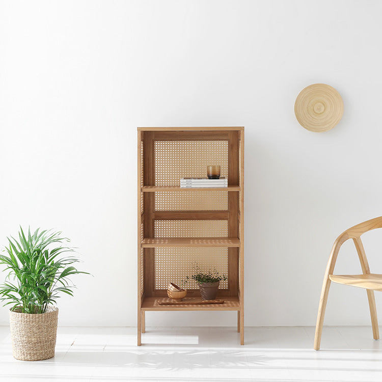 BENTAN オープン型ラタンシェルフ|4段