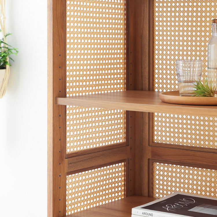 BENTAN オープン型ラタンシェルフ|4段