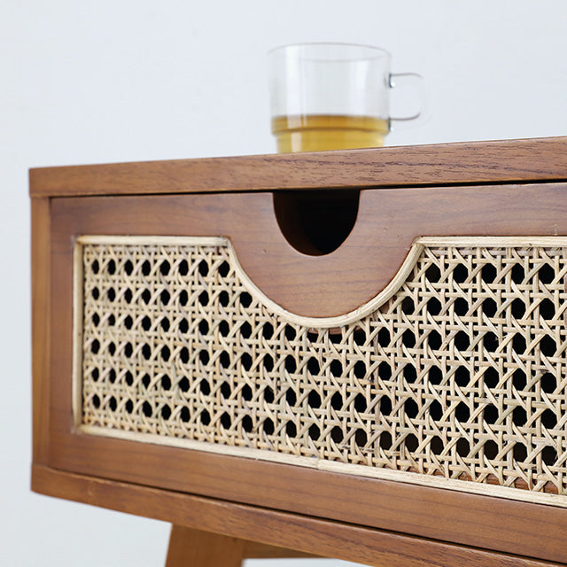 CESBON 引き出し付きラタンサイドテーブル