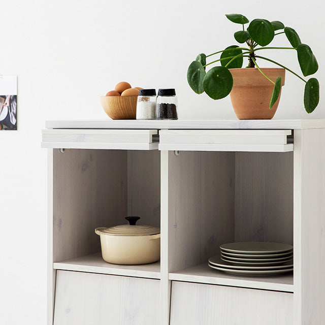 FILMON 雑誌収納付きチェスト 4扉|9380