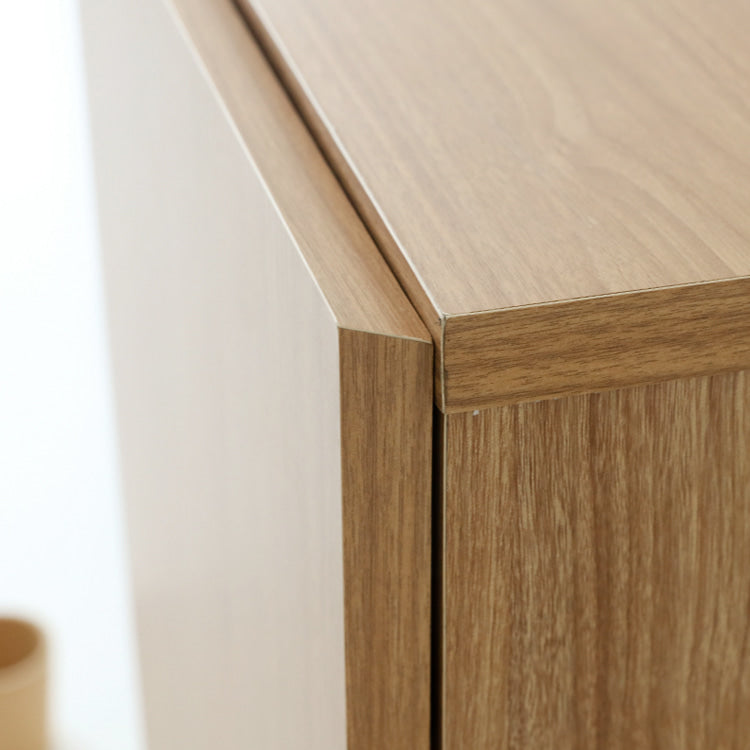 MIRANS 木目調コンソール収納棚|2ドア