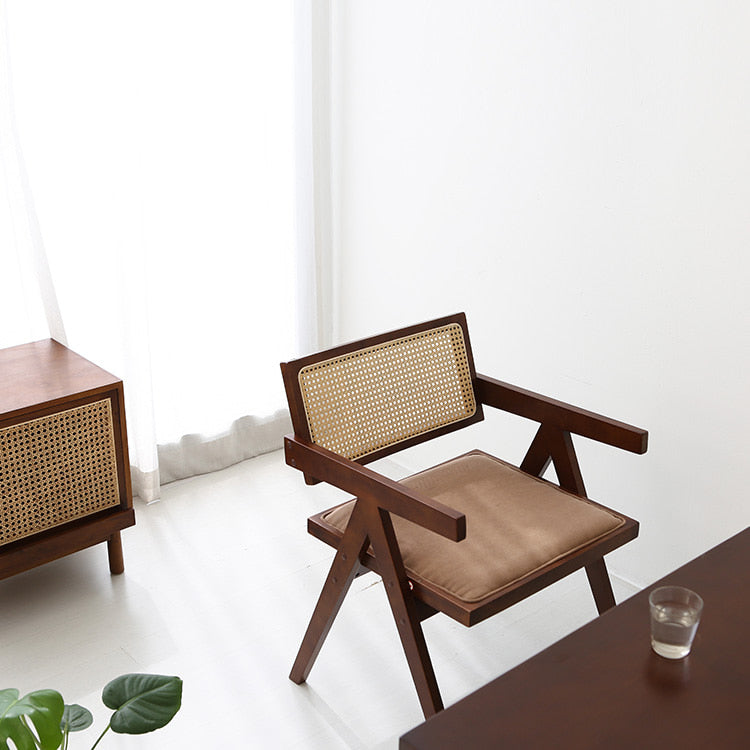 POLIM ラタンアームチェア|ブラウンフレーム