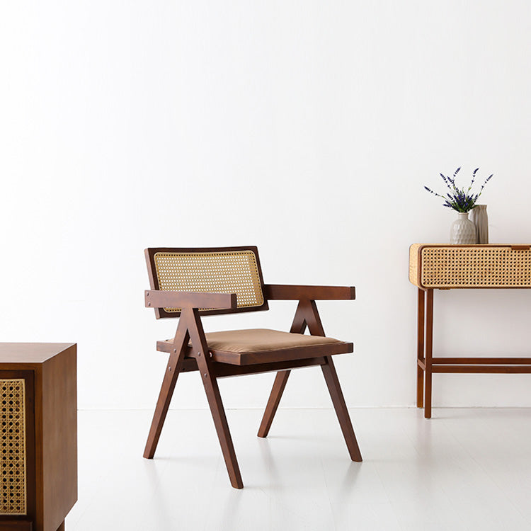 POLIM ラタンアームチェア|ブラウンフレーム