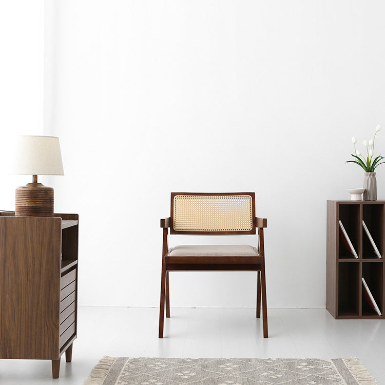 POLIM ラタンアームチェア|ブラウンフレーム
