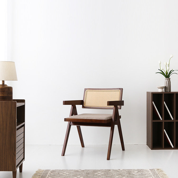 POLIM ラタンアームチェア|ブラウンフレーム