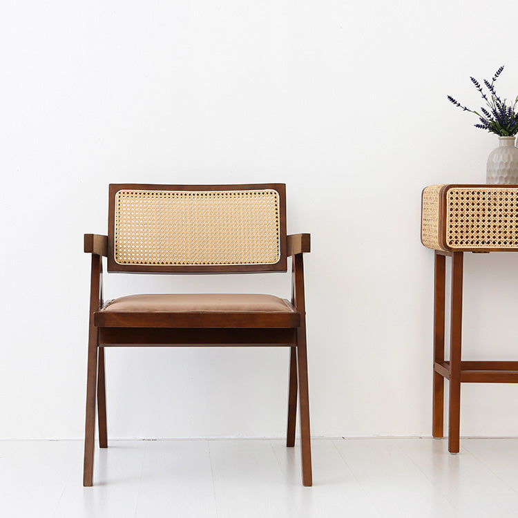 POLIM ラタンアームチェア|ブラウンフレーム
