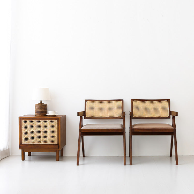 POLIM ラタンアームチェア|ブラウンフレーム