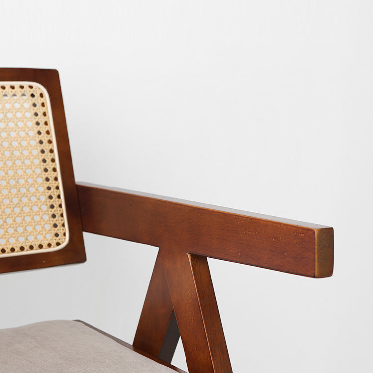 POLIM ラタンアームチェア|ブラウンフレーム