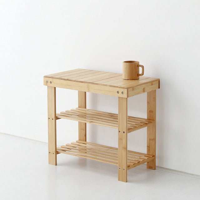 JAWAL 原木製スツール|シューズラック