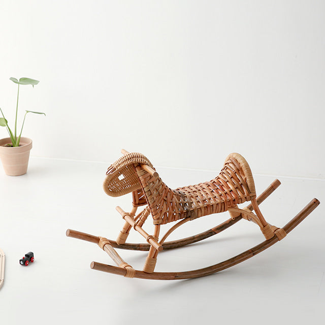 PASAR ラタン製木馬オブジェ|ラタン雑貨