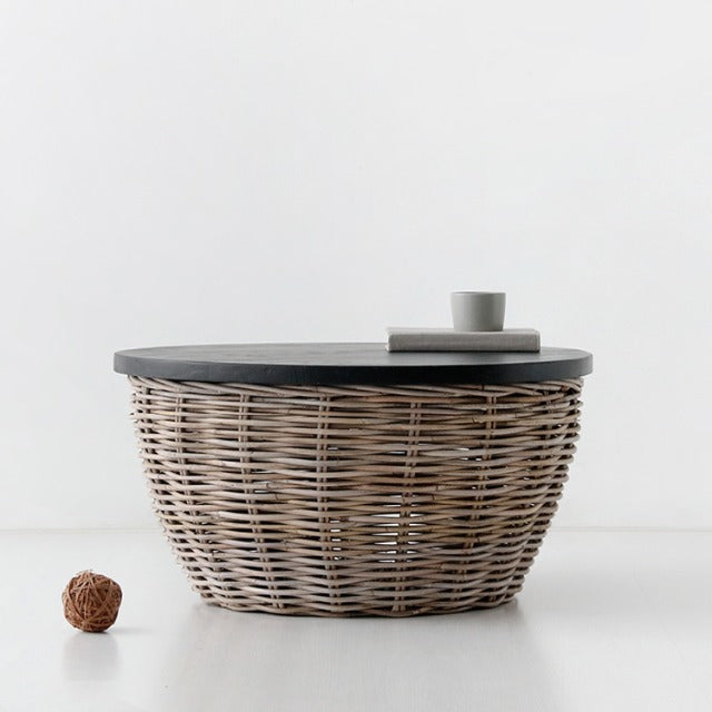 PASAR 収納型ラタンリビングテーブル