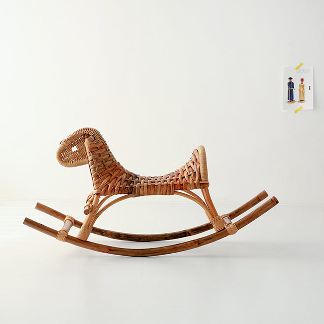 PASAR ラタン製木馬オブジェ|ラタン雑貨