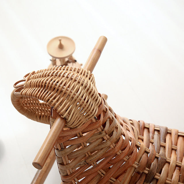 PASAR ラタン製木馬オブジェ|ラタン雑貨