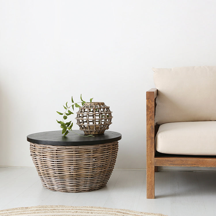 PASAR 収納型ラタンリビングテーブル