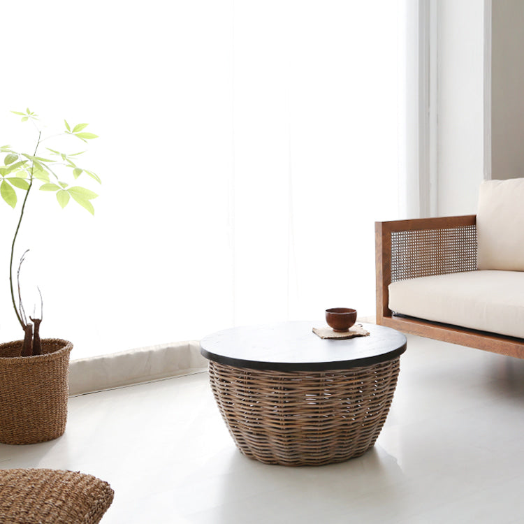 PASAR 収納型ラタンリビングテーブル