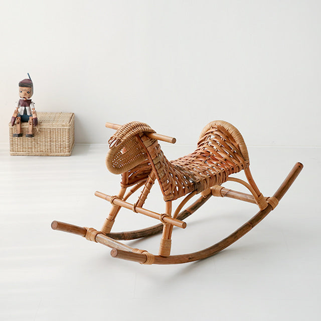 PASAR ラタン製木馬オブジェ|ラタン雑貨