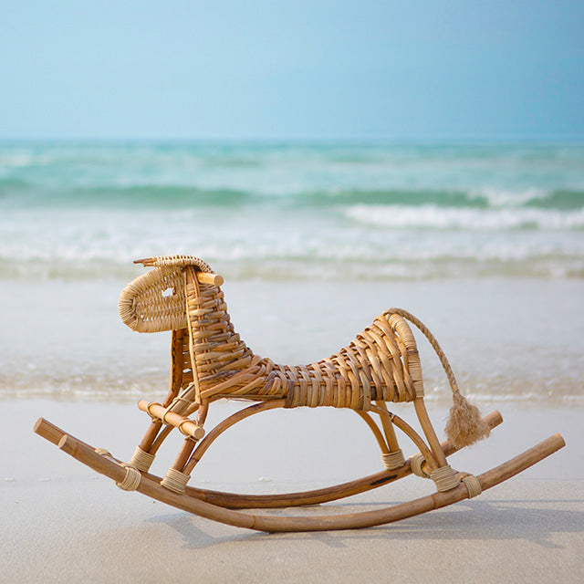 PASAR ラタン製木馬オブジェ|ラタン雑貨