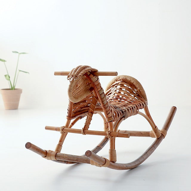 PASAR ラタン製木馬オブジェ|ラタン雑貨