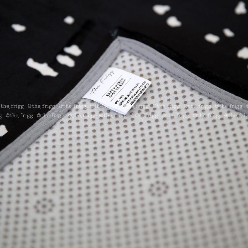 ブラックテラゾーラグ|洗えるラグ