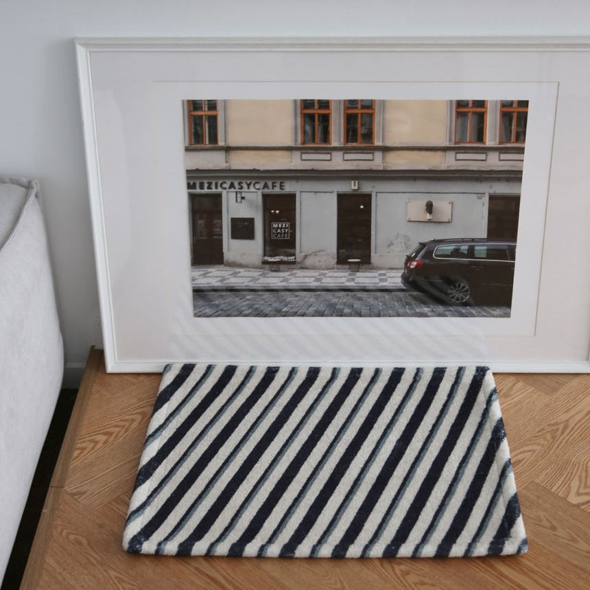 モナストライプマット 2種|洗えるラグ