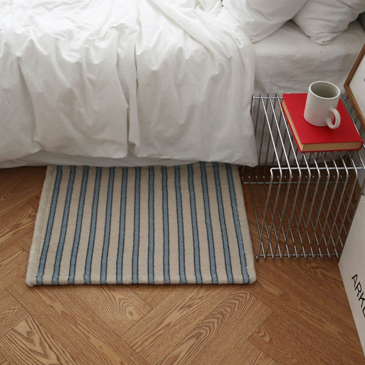 ブルーストライプマット(Chika Stripe Mat)|45x65